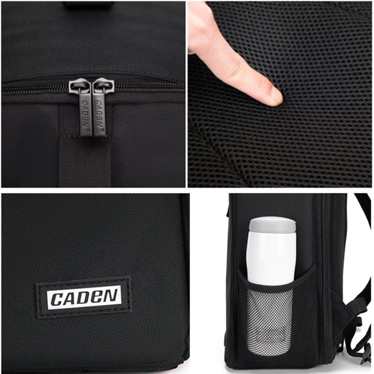 CADeN D6 V Camera Backpack Shoulders Drawbar Nylon Camera Bag, Size:32 x 18 x 43cm(Black) - free shipping - PMC Jewellery - Order now!