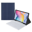 A7 Square Cap Bluetooth Keyboard Leather Case with Pen Slot For Samsung Galaxy Tab A7 10.4 2020(Light Blue) - Samsung Keyboard by PMC TechLife | Online Shopping South Africa | PMC TechLife
