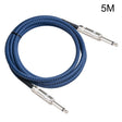 TC048BL 6.35mm Plug Male to Male Electric Guitar Mono Audio Cable, Length:5m - Microphone Audio Cable & Connector by PMC TechLife | Online Shopping South Africa | PMC TechLife | Buy Now Pay Later Mobicred