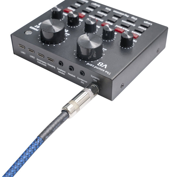 TC048BL 6.35mm Plug Male to Male Electric Guitar Mono Audio Cable, Length:10m - Microphone Audio Cable & Connector by PMC TechLife | Online Shopping South Africa | PMC TechLife | Buy Now Pay Later Mobicred