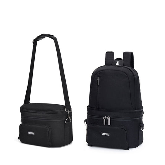 CADeN D30 Detachable Dual Uses Professional SLR Camera Backpack Shockproof Bags(Black) - free shipping - PMC Jewellery - Order now!