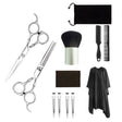 12pcs / Set Professional Hair Cutting Thinning Scissor Hairdressing Flat Shear Scissors Kit(Gold Silver) - free shipping - PMC TechLife - Order now!
