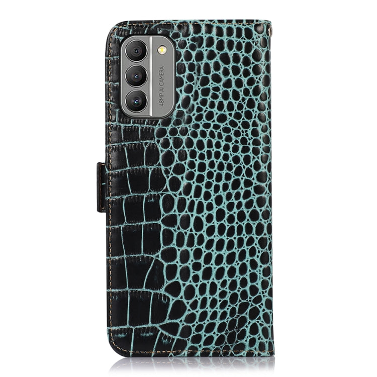 For Nokia G400 Crocodile Top Layer Cowhide Leather Phone Case(Green) - Nokia Cases by PMC TechLife | Online Shopping South Africa | PMC TechLife | Buy Now Pay Later Mobicred