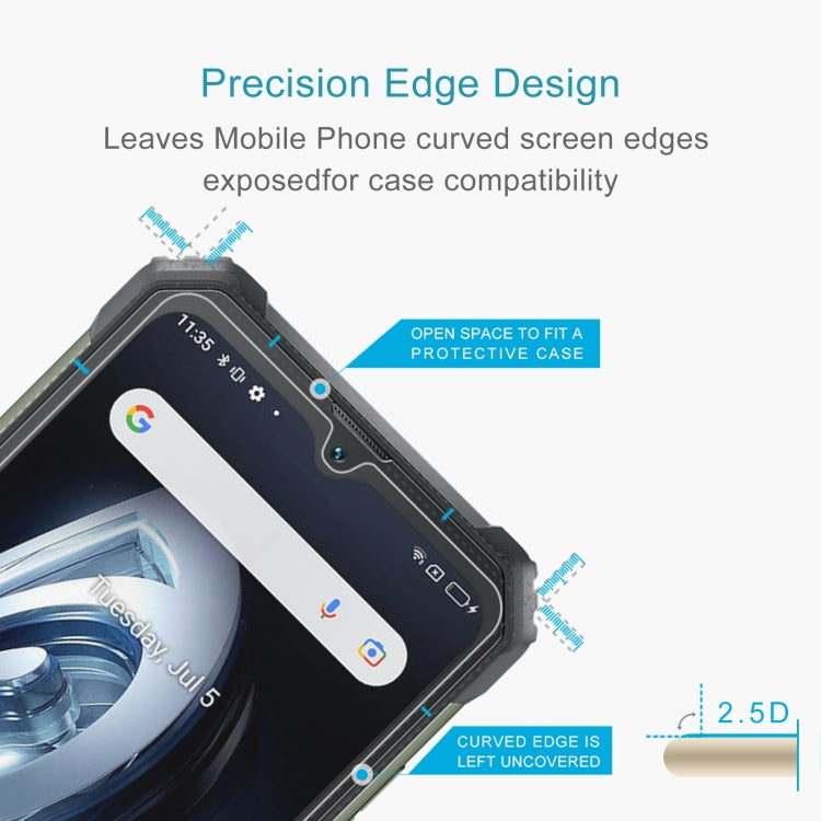 50 PCS For Blackview BV7100 0.26mm 9H 2.5D Tempered Glass Film