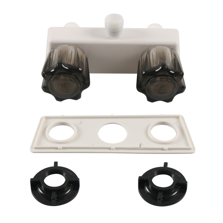 A7616-01 Dual Knob RV Shower Faucet Valve Diverter(Brown) - Others by PMC TechLife | Online Shopping South Africa | PMC TechLife | Buy Now Pay Later Mobicred