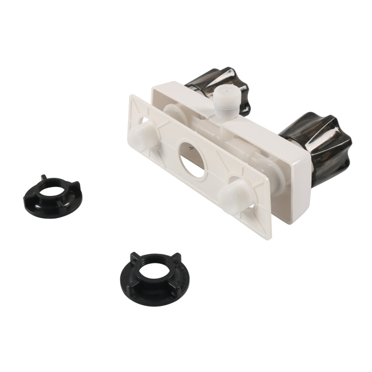 A7616-01 Dual Knob RV Shower Faucet Valve Diverter(Brown) - Others by PMC TechLife | Online Shopping South Africa | PMC TechLife | Buy Now Pay Later Mobicred