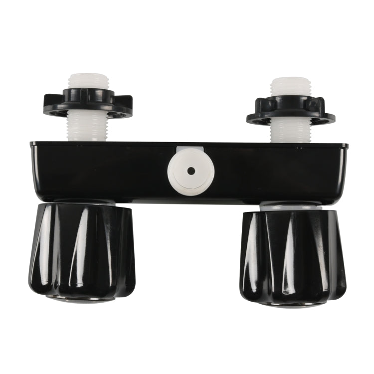 A7616-02 Dual Knob RV Shower Faucet Valve Diverter(Black) - Others by PMC TechLife | Online Shopping South Africa | PMC TechLife | Buy Now Pay Later Mobicred