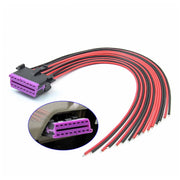 30cm 16Pin Fixed Terminal Extension Cable Female Plug for Volkswagen
