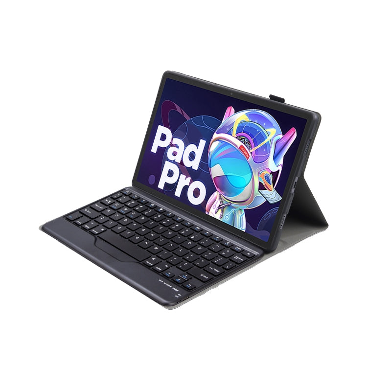 AM18-B Bluetooth Keyboard Leather Case For Lenovo XiaoXin Pad Pro 2022 11.2 inch(Black) - Lenovo Keyboard by PMC TechLife | Online Shopping South Africa | PMC TechLife