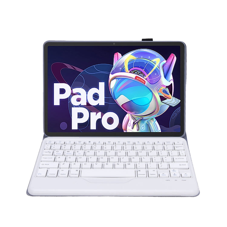AM18-B Bluetooth Keyboard Leather Case For Lenovo XiaoXin Pad Pro 2022 11.2 inch(Blue) - Lenovo Keyboard by PMC TechLife | Online Shopping South Africa | PMC TechLife | Buy Now Pay Later Mobicred