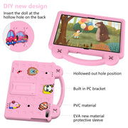 For Lenovo Tab M10 X605 / X505 / Tab P10 X705 Handle Kickstand Children EVA Shockproof Tablet Case(Pink)