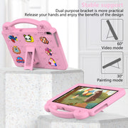 For Lenovo Tab M10 X605 / X505 / Tab P10 X705 Handle Kickstand Children EVA Shockproof Tablet Case(Pink)