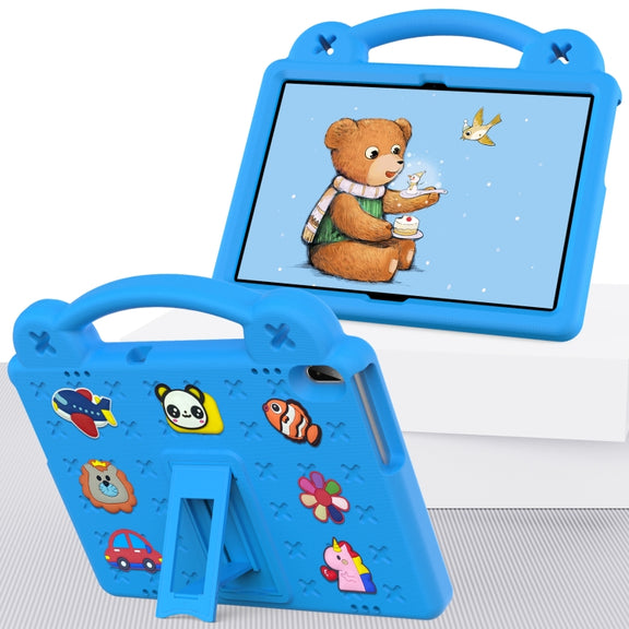 For Lenovo Tab M10 X605 / X505 / Tab P10 X705 Handle Kickstand Children EVA Shockproof Tablet Case(Sky Blue)