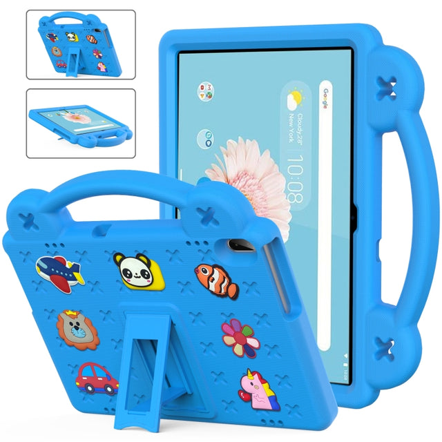 For Lenovo Tab M10 X605 / X505 / Tab P10 X705 Handle Kickstand Children EVA Shockproof Tablet Case(Sky Blue)