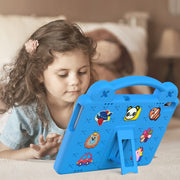 For Lenovo Tab M10 X605 / X505 / Tab P10 X705 Handle Kickstand Children EVA Shockproof Tablet Case(Sky Blue)
