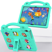 For Huawei MediaPad T5 10.1 Handle Kickstand Children EVA Shockproof Tablet Case(Mint Green)