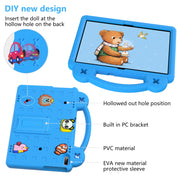 For Huawei MediaPad T5 10.1 Handle Kickstand Children EVA Shockproof Tablet Case(Sky Blue)