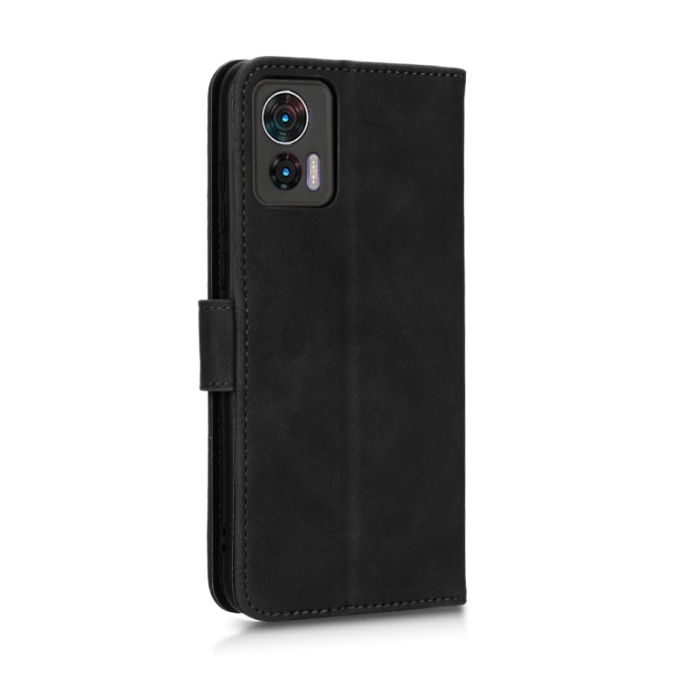 For Motorola Edge 30 Lite / Edge 30 Neo Skin Feel Magnetic Flip Leather Phone Case(Black)