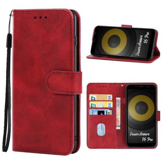 For Ulefone Power Armor 16 Pro Leather Phone Case(Red) - free shipping - PMC Jewellery - Order now!