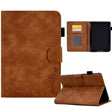 For Amazon Kindle Paperwhite 5 Embossed Smile Flip Tablet Leather Case(Brown) - Amazon by PMC TechLife | Online Shopping South Africa | PMC TechLife | Buy Now Pay Later Mobicred