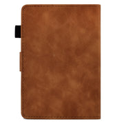 For Amazon Kindle Paperwhite 5 Embossed Smile Flip Tablet Leather Case(Brown)