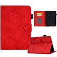 For Amazon Kindle Paperwhite 4/3/2/1 Embossed Smile Flip Tablet Leather Case(Red) - Amazon by PMC TechLife | Online Shopping South Africa | PMC TechLife | Buy Now Pay Later Mobicred