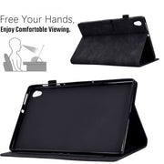 For Lenovo Tab M10 HD Gen 2 Embossed Smile Flip Tablet Leather Case(Black)