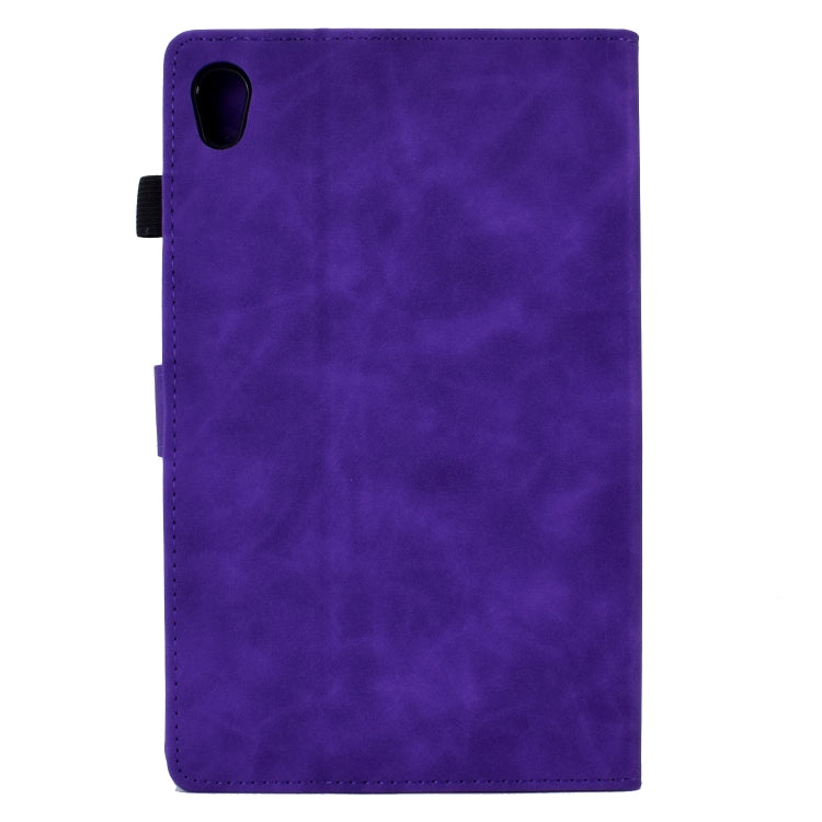 For Lenovo Tab M10 HD Gen 2 Embossed Smile Flip Tablet Leather Case(Purple) - Lenovo by PMC TechLife | Online Shopping South Africa | PMC TechLife | Buy Now Pay Later Mobicred