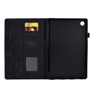For Lenovo Tab M10 Plus 3rd Gen 10.6 inch Embossed Smile Flip Tablet Leather Case(Black)