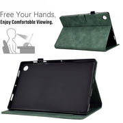 For Lenovo Tab M10 Plus 3rd Gen 10.6 inch Embossed Smile Flip Tablet Leather Case(Green)