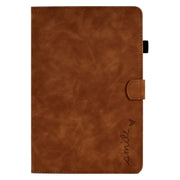 For Huawei MatePad T 10 / T 10s / Honor Pad 6 / X6 Embossed Smile Flip Tablet Leather Case(Brown)