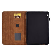 For Huawei MediaPad T5 Embossed Smile Flip Tablet Leather Case(Brown)
