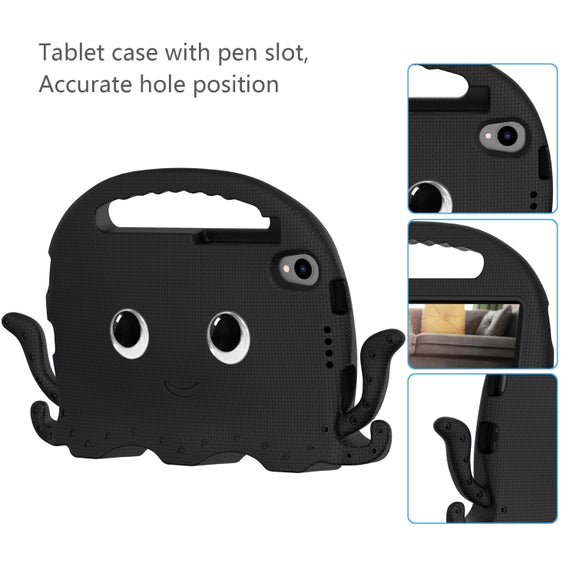 For Lenovo  Tab M8 TB 8505F / 8705N Octopus Style EVA + PC Tablet Case with Strap(Black)