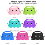 For Lenovo  Tab M8 TB 8505F / 8705N Octopus Style EVA + PC Tablet Case with Strap(Black)