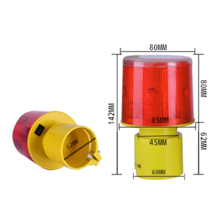 Night Solar Safety Warning Flash Light, Specification:02 Sleeve(White) - free shipping - PMC TechLife - Order now!
