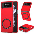 For Samsung Galaxy Z Flip4 Magsafe Magnetic Folding PC Phone Case(Red) - Galaxy Z Flip4 5G Cases by PMC TechLife | Online Shopping South Africa | PMC TechLife
