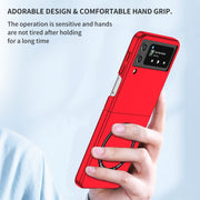 For Samsung Galaxy Z Flip4 Magsafe Magnetic Folding PC Phone Case(Red)