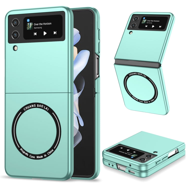 For Samsung Galaxy Z Flip4 Magsafe Magnetic Folding PC Phone Case(Light Blue) - Galaxy Z Flip4 5G Cases by PMC TechLife | Online Shopping South Africa | PMC TechLife