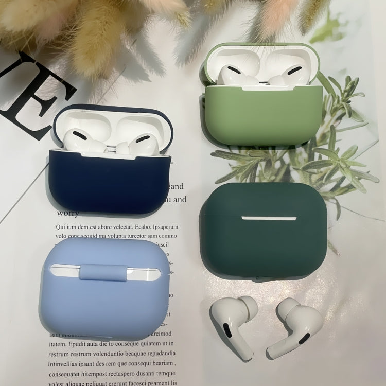 For AirPods Pro 2 Earphone Silicone Protective Case(Black)