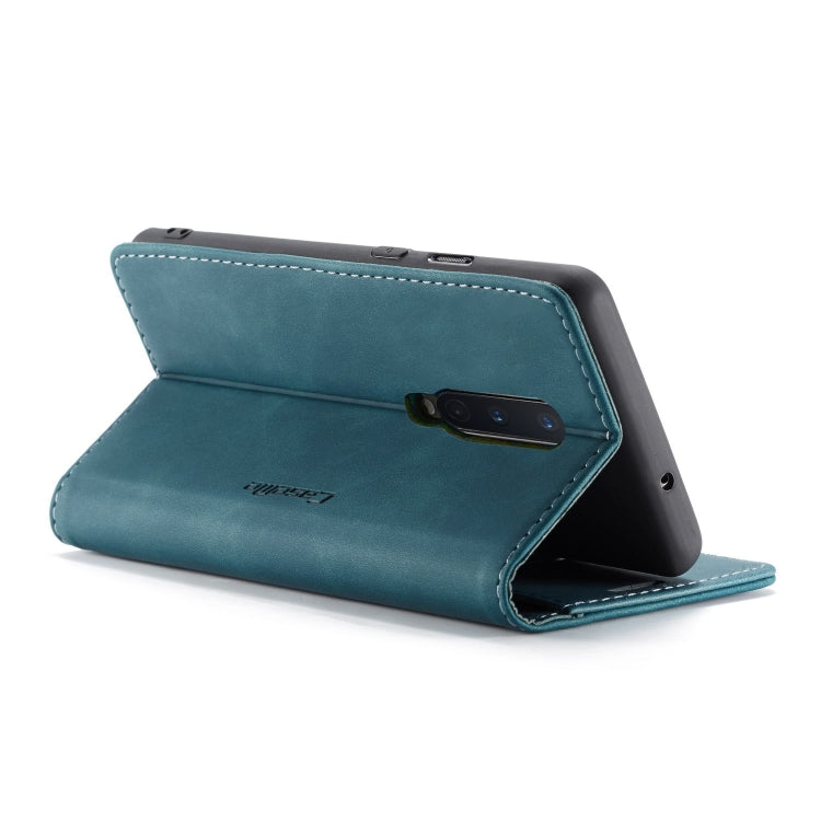 For OnePlus 8 CaseMe Multifunctional Horizontal Flip Leather Case, with Card Slot & Holder & Wallet(Blue)