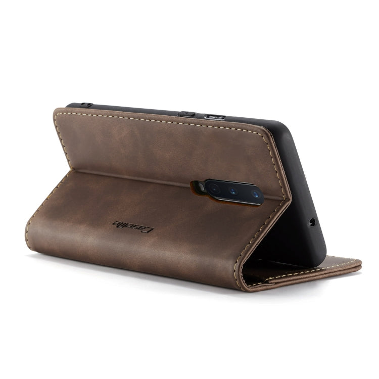 For OnePlus 8 CaseMe Multifunctional Horizontal Flip Leather Case, with Card Slot & Holder & Wallet(Coffee) - free shipping - PMC Jewellery - Order now!