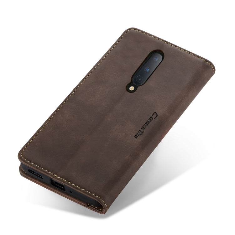 For OnePlus 8 CaseMe Multifunctional Horizontal Flip Leather Case, with Card Slot & Holder & Wallet(Coffee) - free shipping - PMC Jewellery - Order now!