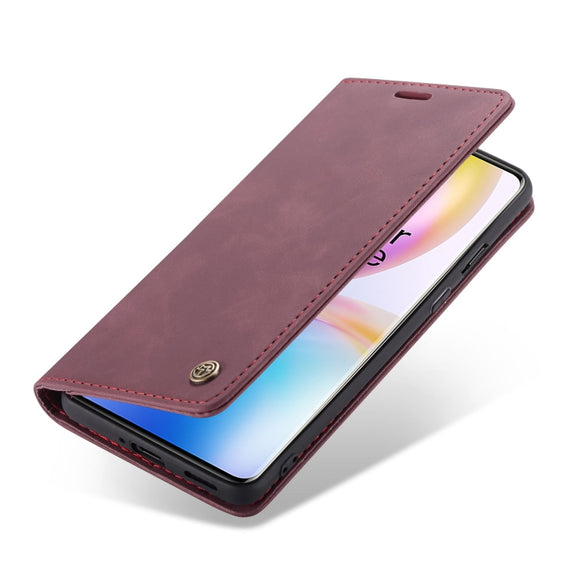 For OnePlus 8 Pro CaseMe Multifunctional Horizontal Flip Leather Case, with Card Slot & Holder & Wallet(Wine Red)