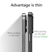 For iPhone 14 Pro Max wlons Magsafe Carbon Fiber Kevlar TPU Phone Case(Black)