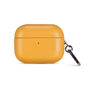 For Apple AirPods 3 PU Leather Wireless Bluetooth Earphone Protective Case(Yellow)