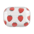 For AirPods Pro 2 Bronzing Fruit Pattern PC Earphone Hard Protective Case(Strawberry) - For AirPods Pro 2 by PMC Jewellery | Online Shopping South Africa | PMC Jewellery | Buy Now Pay Later Mobicred