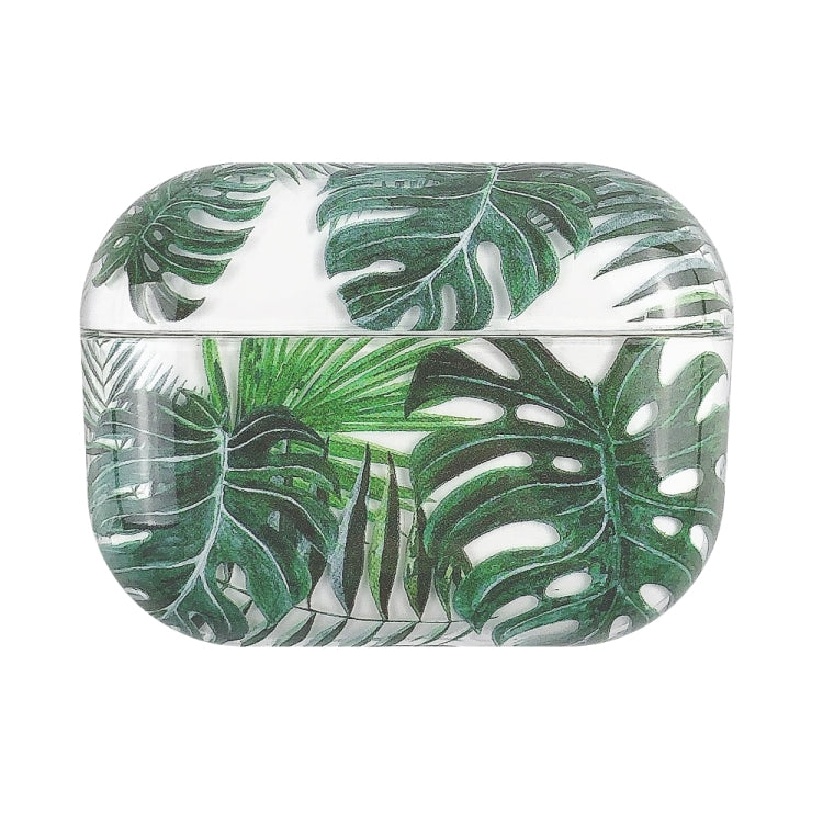 For AirPods Pro 2 Bronzing Fruit Pattern PC Earphone Hard Protective Case(Banana Leaves) - For AirPods Pro 2 by PMC Jewellery | Online Shopping South Africa | PMC Jewellery | Buy Now Pay Later Mobicred