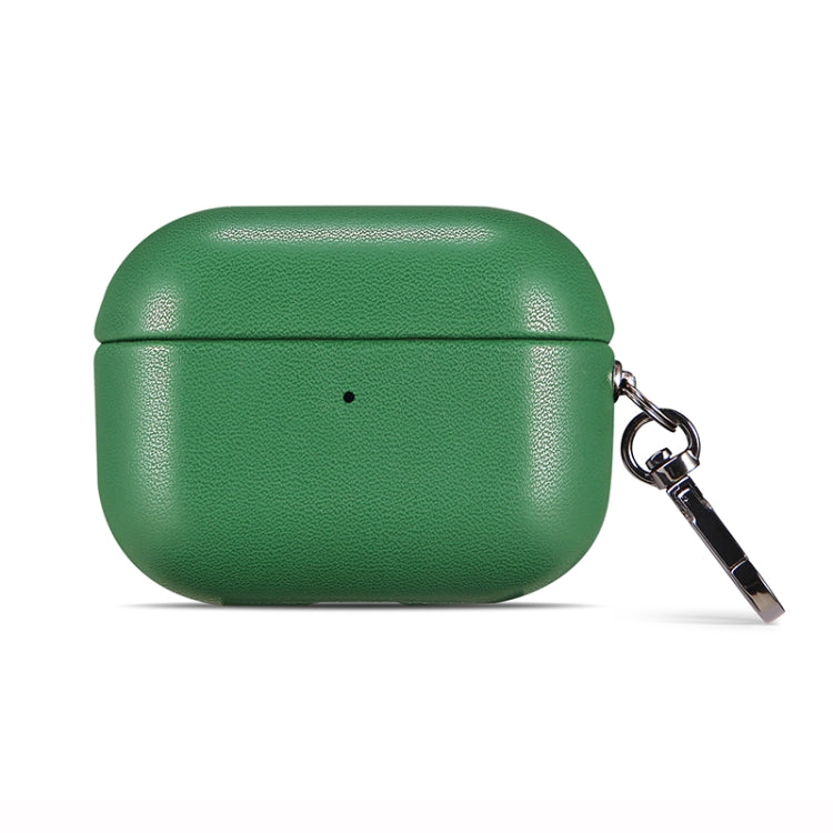 For Apple AirPods Pro 2 PU Leather Wireless Bluetooth Earphone Protective Case(Green) - For AirPods Pro 2 by PMC Jewellery | Online Shopping South Africa | PMC Jewellery | Buy Now Pay Later Mobicred