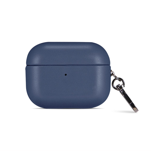 For Apple AirPods Pro 2 PU Leather Wireless Bluetooth Earphone Protective Case(Blue)