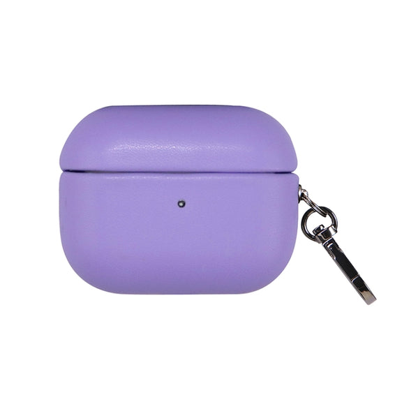 For Apple AirPods Pro 2 PU Leather Wireless Bluetooth Earphone Protective Case(Purple)